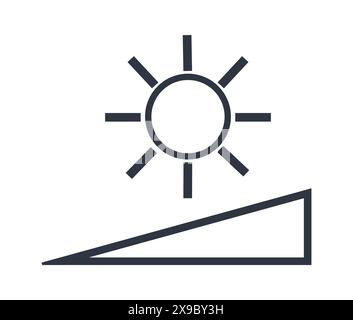 Exposure adjustment symbol.  Stock Vector