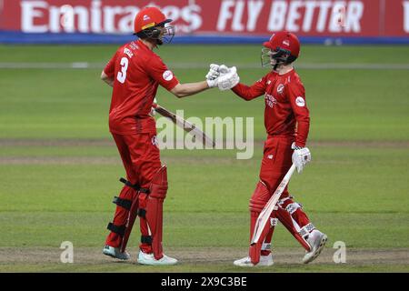 Durham celebrate victory during the Vitality T20 Blast match between ...