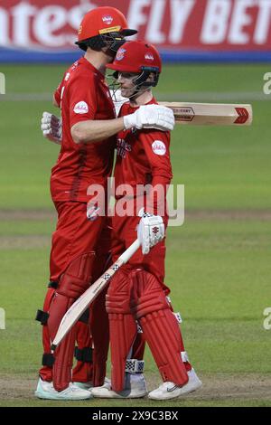 Durham celebrate victory during the Vitality T20 Blast match between ...