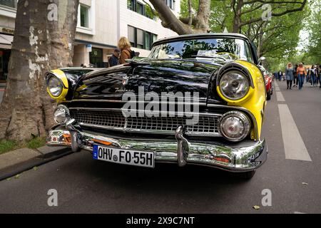 BERLIN - MAY 04, 2024: The full-size car Ford Fairlane Sunliner, 1955. Classic Days Berlin 2024. Stock Photo