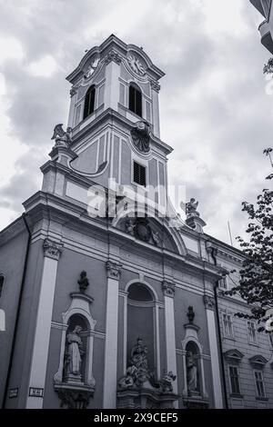 St.Michaels church on Vaci street,Budapest.Summer season. High quality photo Stock Photo