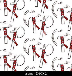 Medieval weapons pattern background Vector Stock Vector