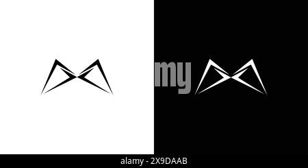 Modern and sophisticated MX logo design Stock Vector