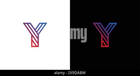 Modern and strong letter Y initials logo design Stock Vector