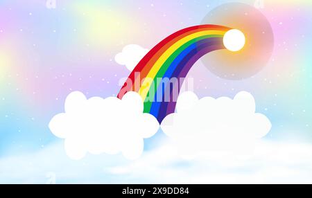 Rainbow Natural Stock Vector