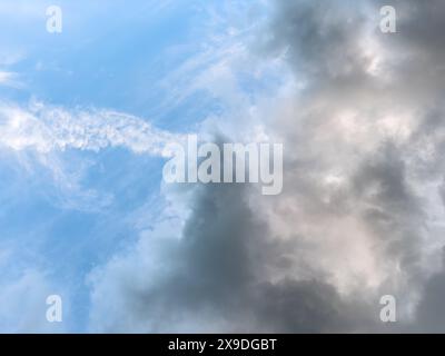 dark storm clouds in the sky Stock Photo