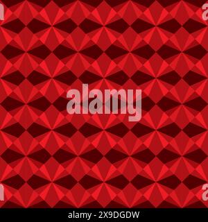 Geometric abstract pattern with red color. tile vector Stock Vector