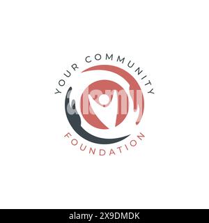 Helping Hand Logo design vector. Helping hand adult and children logo icon charity vector image. hand care logo design template. Stock Vector