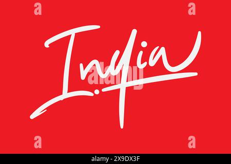 India English calligraphy letter style. Stock Vector