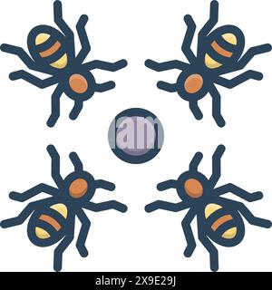 Icon for inroad,invasion Stock Vector