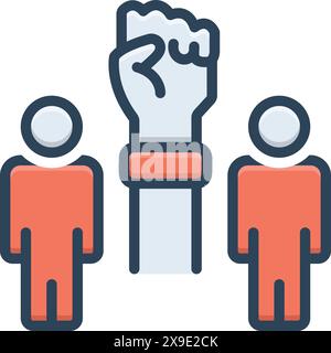 Icon for initiatives,will power Stock Vector