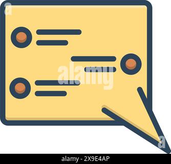 Icon for messages,news Stock Vector