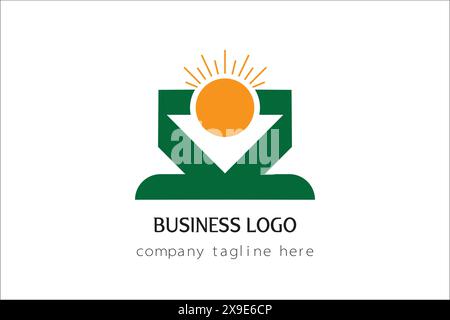 sun Logo design for business Stock Vector