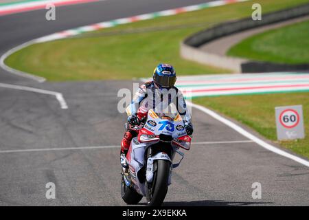 Mugello, Italien. 31st May, 2024. 31.05.2024, Autodromo Internazionale del Mugello, Mugello, MotoGP Italian Grand Prix 2024, in the picture Alex Marquez from Spain, Gresini Racing Credit: dpa/Alamy Live News Stock Photo