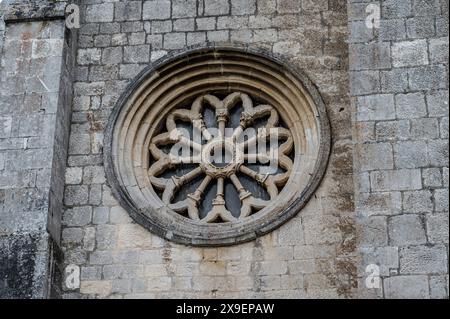 Santa Maria de Arabona is an abbey dating back to the end of the 12th century located in the hamlet of the same name in the municipality of Manoppello Stock Photo