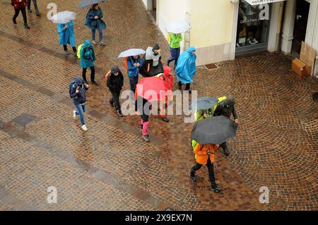 Rival del garda/Itlay/31 May 2024/ .View of Italian rivra del garda and life at lake garda and italian town of Riva del garda Itlay Stock Photo