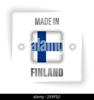 Made in Finland graphic and label. Element of impact for the use you want to make of it. Stock Vector