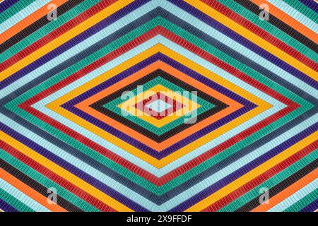 Abstract corrugated paper background. Rough decorative paper texture Stock Photo