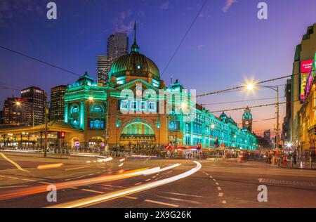 Melbourne CBD in Victoria, Australia. Stock Photo