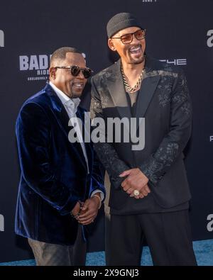 May 30, 2024, Hollywood, California, USA: Martin Lawrence and Will Smith attends the Los Angeles Premiere Of Columbia Pictures' ''Bad Boys: Ride Or Die' (Credit Image: © Billy Bennight/ZUMA Press Wire) EDITORIAL USAGE ONLY! Not for Commercial USAGE! Stock Photo