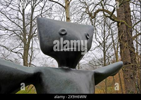 Max Ernst, sculpture, garden, the Louisiana Musem of Modern Art; Copenhagen; Denmark, Stock Photo