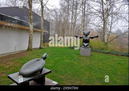 Max Ernst, sculpture, garden,Louisiana Musem of Modern Art; Copenhagen; Denmark, Stock Photo