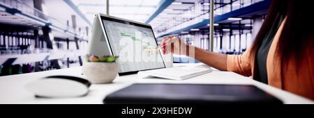 Gantt Gantt Software Project And Digital Agenda Calendar Stock Photo