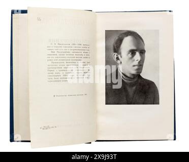 The 'Poems' by Osip Emilyevich Mandelstam (Russian: Осип Эмильевич Мандельштам; 14 January [O.S. 2 January] 1891 – 27 December 1938) was a Russian and Soviet poet, first published in 1973 in USSR. Stock Photo