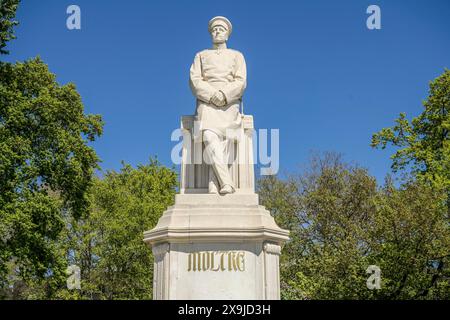 Denkmal, Helmuth Karl Bernhard von Moltke, Großer Stern, Tiergarten, Mitte, Berlin, Deutschland Stock Photo