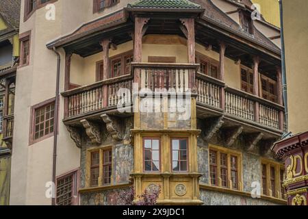 Maison Pfister, Rue des Marchands, Altstadt, Colmar, Elsass, Frankreich Stock Photo