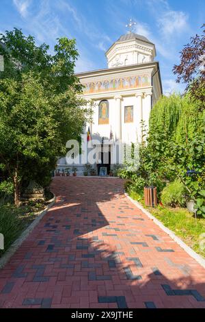 Bucarest, Romania. May 24, 2024. External view of St. Demetrius Church in the city center Stock Photo