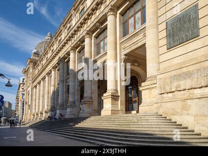 Bucharest, Romania. May 23, 2024. external view of the National Museum of Romanian History in the city center Stock Photo