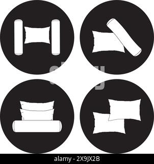 pillow icon vector illustration simple design Stock Vector
