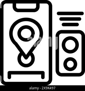 Vector illustration depicting a traffic alert with a reporter and ...
