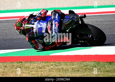 Mugello, Italy. 01st June, 2024. fabio quartararo 20 France Monster Energy during Gran Premio dâ&#x80;&#x99;Italia Brembo - Qualifying, MotoGP World Championship in Mugello, Italy, June 01 2024 Credit: Independent Photo Agency/Alamy Live News Stock Photo