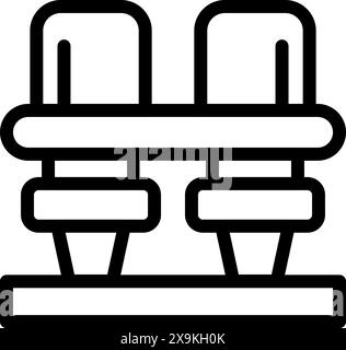 Vector Graphic of Seats - Black Style - simple illustration. Editable ...