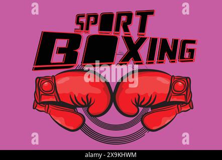 Boxing Glove Logo Fighting Gym, Sport & Fitness Stock Vector