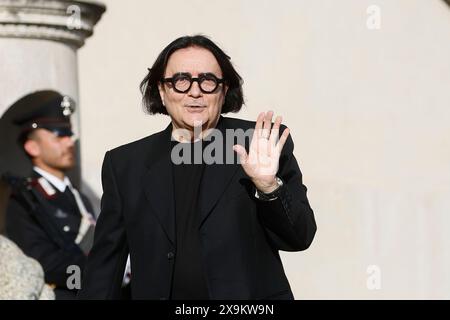 Roma, Italia. 01st June, 2024. Renato Zero al ricevimento del Quirinale per la Festa della Repubblica - Politica - Roma, Italia - Sabato, 01 Giugno 2024 (foto Cecilia Fabiano/LaPresse) Renato Zero at the official reception for the Anniversary of Republic organized at Quirinal Palace - Politics - Rome, Italy - Saturday, 01 June 2024 (photo Cecilia Fabiano/LaPresse) Credit: LaPresse/Alamy Live News Stock Photo