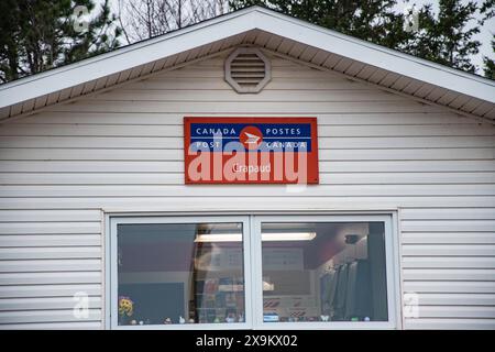 Post office sign in Crapaud, Prince Edward Island, Canada Stock Photo