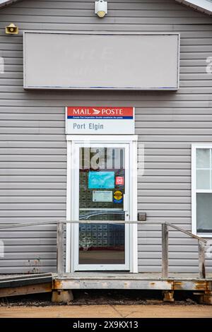 Post office sign in Port Elgin, New Brunswick, Canada Stock Photo