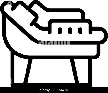 Digital line drawing of a sneaker in black and white, suitable for ...