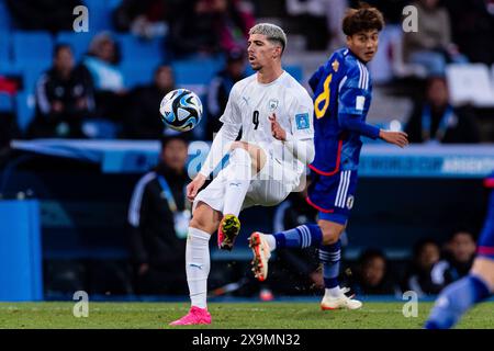 Mendoza, Argentina. 27th May, 2023. Estadio Mendoza Mendoza, Argentina - May 27: Dor Turgeman of Israel controls the ball during FIFA U-20 World Cup Argentina 2023 Group C match between Japan and Israel at Mendoza Stadium on May 27, 2023 in Mendoza, Argentina. (Photo by SPP) (Eurasia Sport Images/SPP) Credit: SPP Sport Press Photo. /Alamy Live News Stock Photo