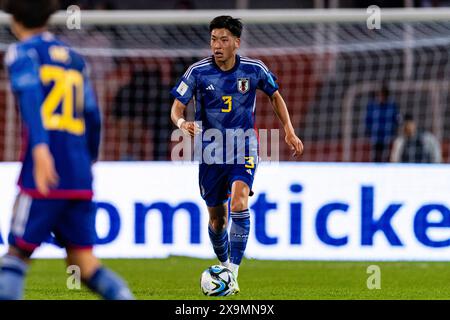 Mendoza, Argentina. 27th May, 2023. Estadio Mendoza Mendoza, Argentina - May 27: Hayato Tanaka of Japan runs with the ball during FIFA U-20 World Cup Argentina 2023 Group C match between Japan and Israel at Mendoza Stadium on May 27, 2023 in Mendoza, Argentina. (Photo by SPP) (Eurasia Sport Images/SPP) Credit: SPP Sport Press Photo. /Alamy Live News Stock Photo