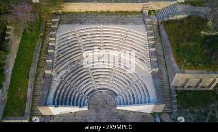 Rhodes town ancient amphitheatre. Rhodes, Greece Stock Photo - Alamy