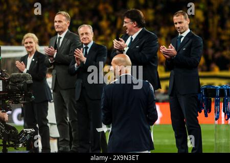 London, UK. 01st June, 2024. Zinedine Zidane during Final - Borussia Dortmund vs Real Madrid, UEFA Champions League football match in London, England, June 01 2024 Credit: Independent Photo Agency/Alamy Live News Stock Photo