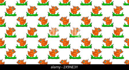 Expandable Pattern of Birds, Fish and pets Decoration Stock Vector