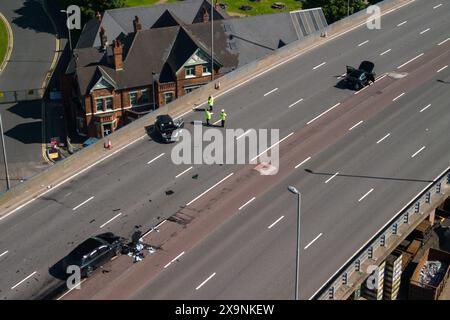 Birmingham, UK. 02nd June, 2024. A38M Aston Expressway, Birmingham ...