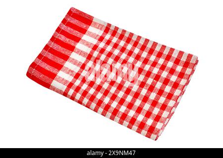 1 Kitchen dish towel isolated on white background Stock Photo