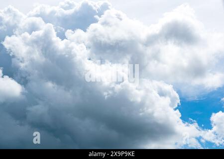 Sky with huge clouds before rain Stock Photo