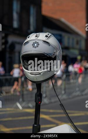 Irish police vehicles described, garda while working, Limerick, Ireland,05,05,2024 Stock Photo